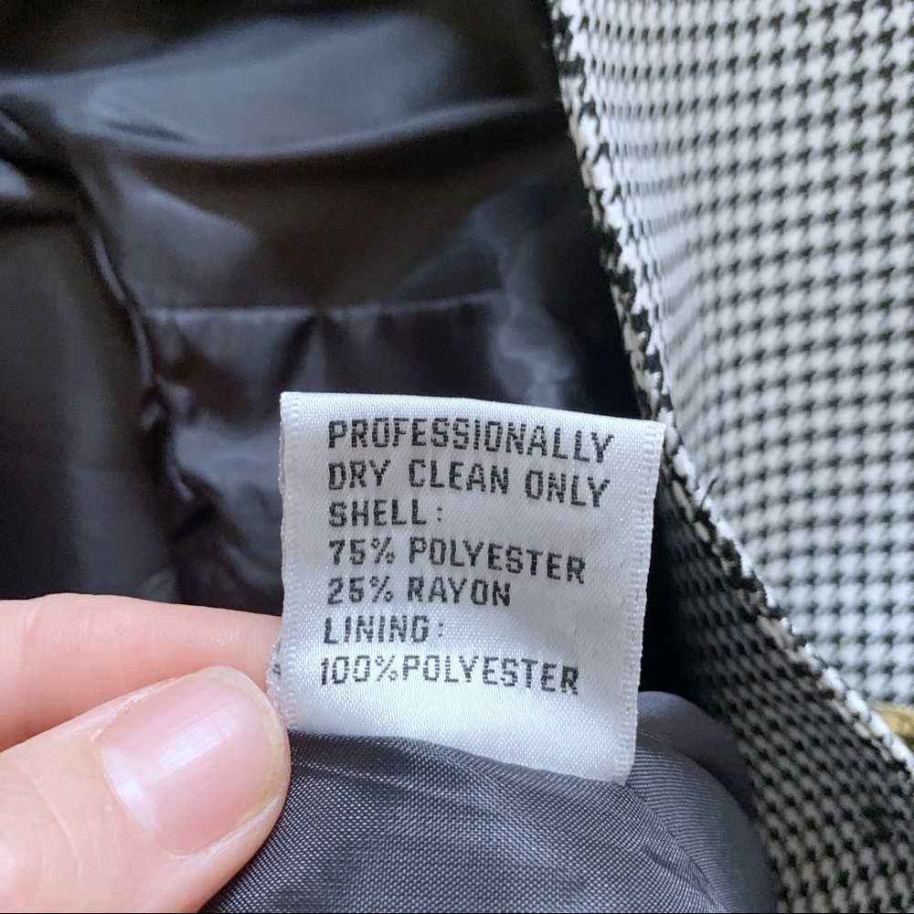 Houndstooth Oversized Blazer - image 7